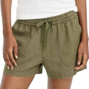 J.Crew Seaside Short Linen Blend Loden Green XS